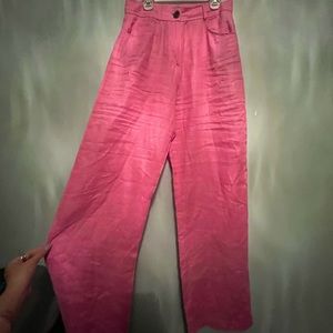 Zara XS pink trouser pants